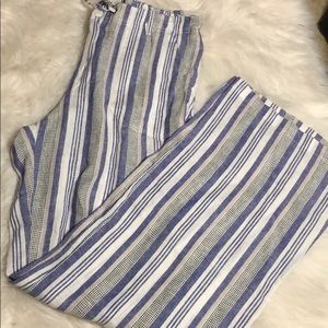 Wide Leg Linen Pants